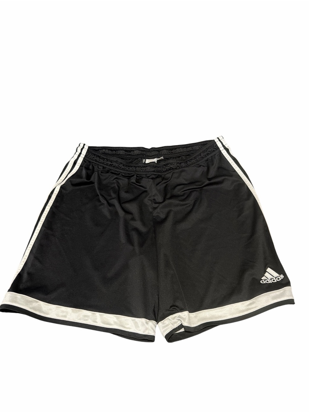 Adidas Mens Soccer Shorts Black White 3 Stripe Athletic XXL